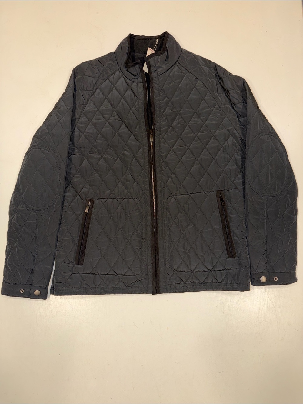 Chaps Quilted Lightweight Shirt Jacket - Black